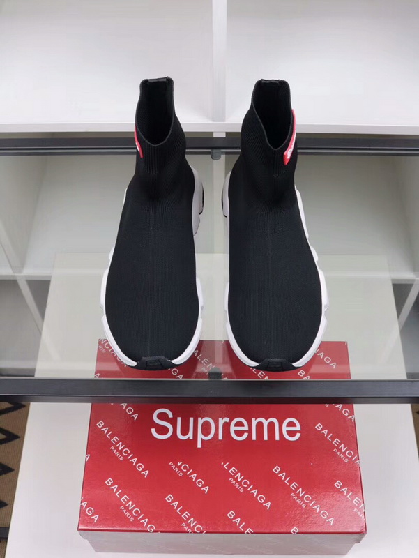 Balenciaga X Supreme Speed Runner Sock Black for sale